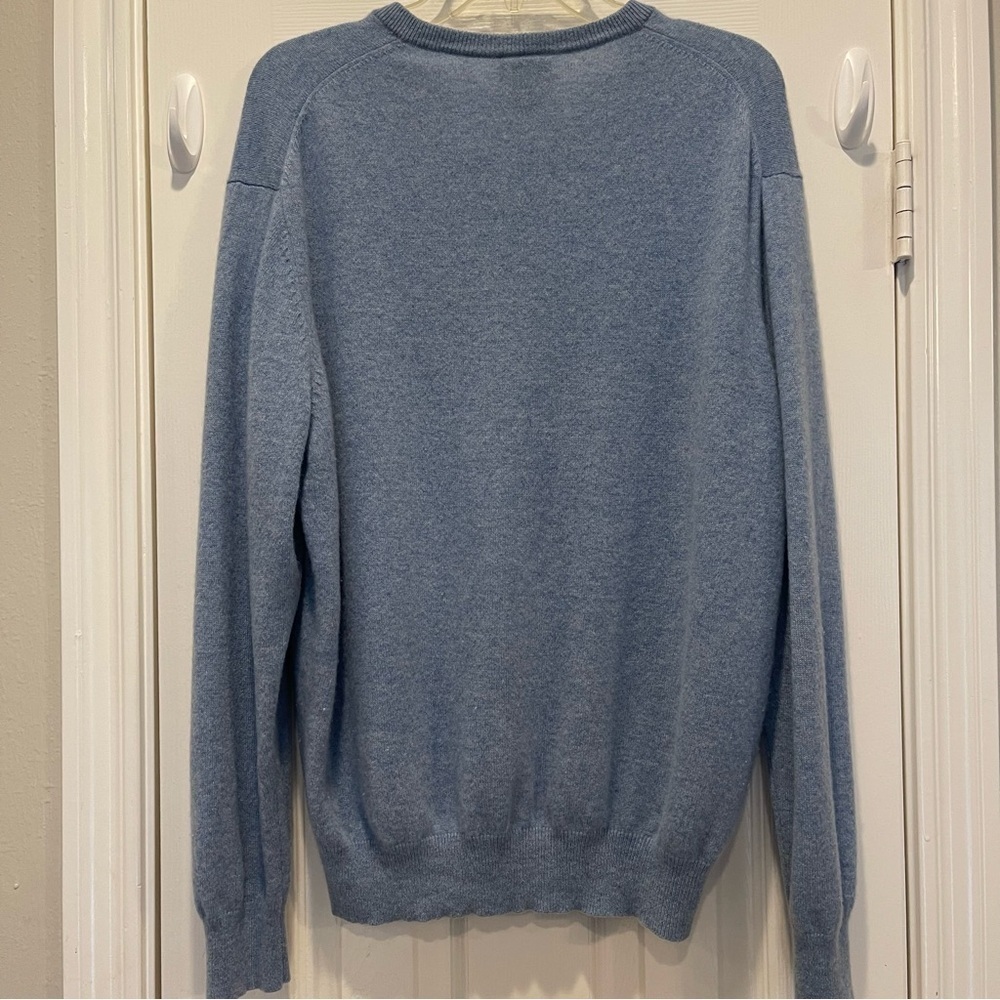 Jos A Bank Cashmere Light Blue Pullover Sweater Size Large Executive Collection - Picture 2 of 8